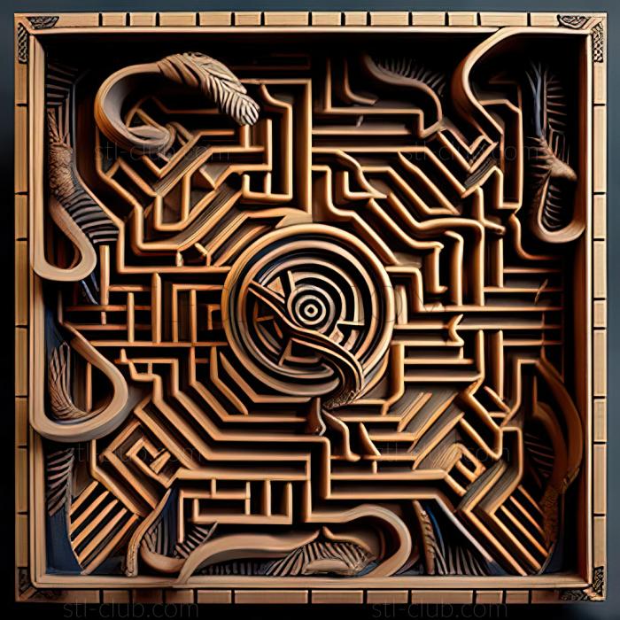 3D model st labyrinth (STL)